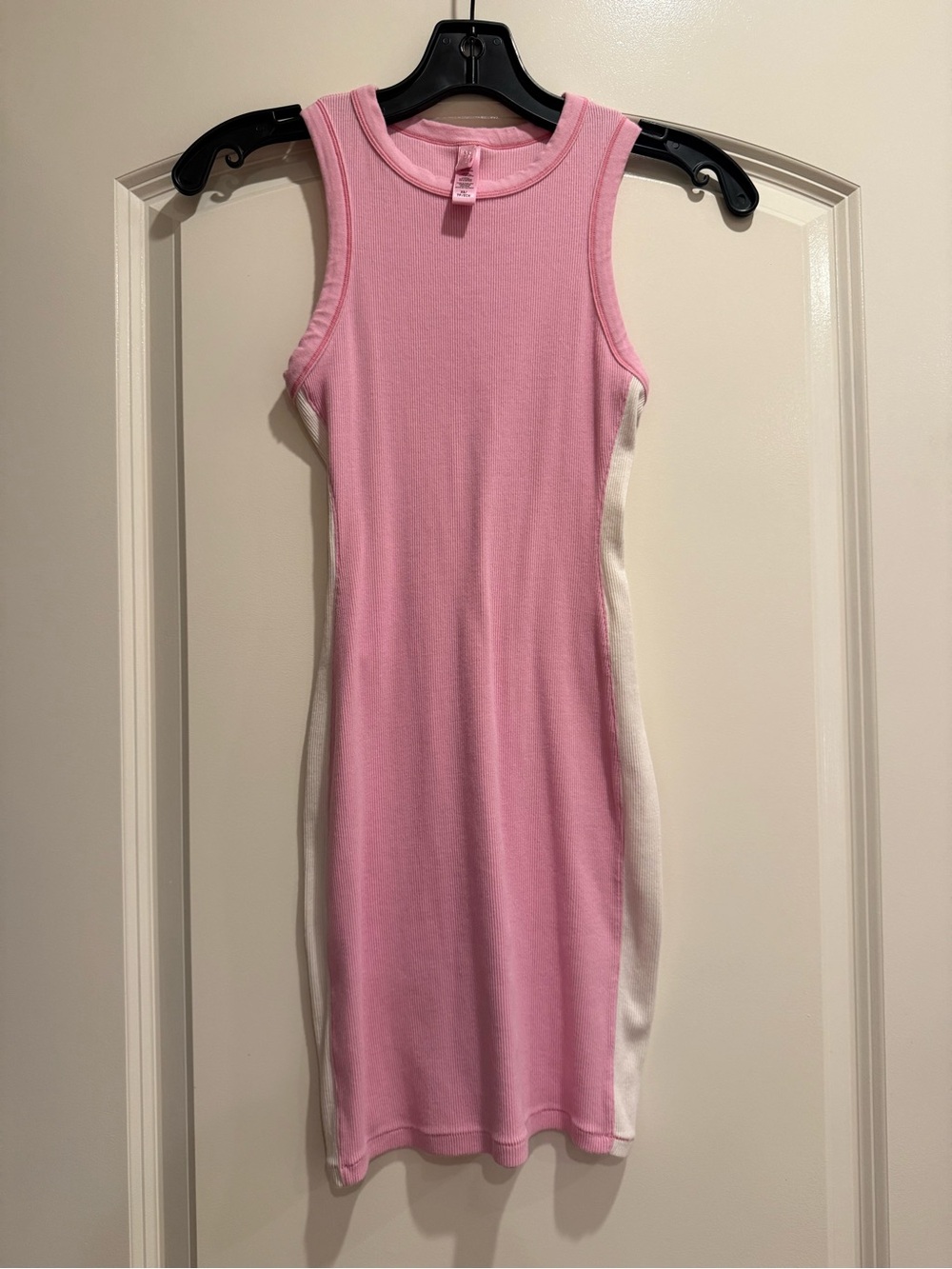Skims Pink Dress with White Side Panels
